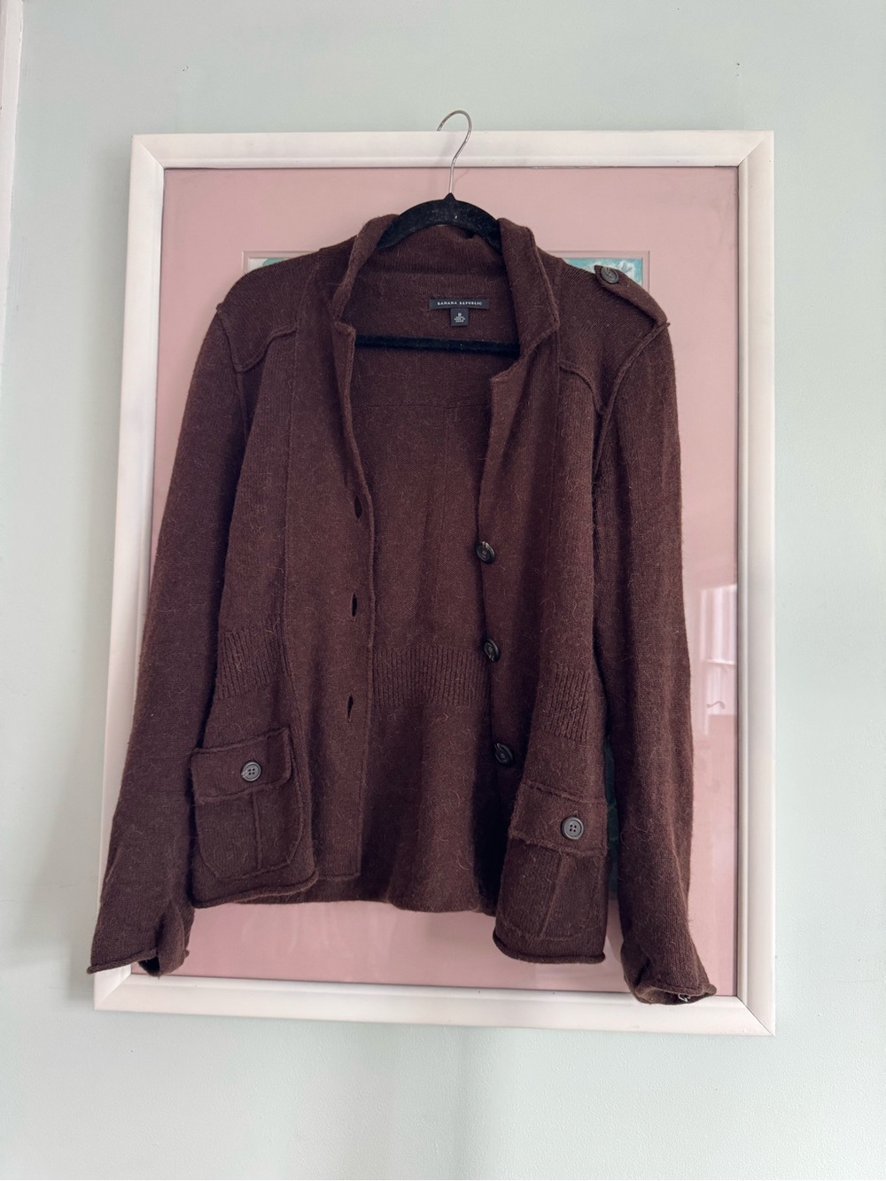Banana Republic Brown Button-Front Knit Cardigan - Picture 1 of 3